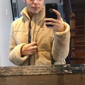 TIGER MIST TEDDY CROP JACKET